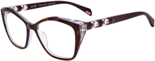 Police VPLL32-0993-54 Havana  Eyeglasses 54mm