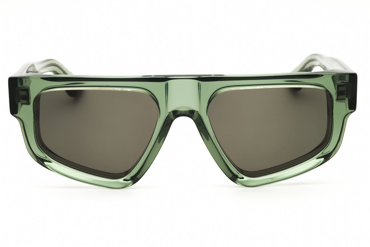 Calvin Klein CK25539S-300 TRANSPARENT GREEN Oval Sunglasses 54mm