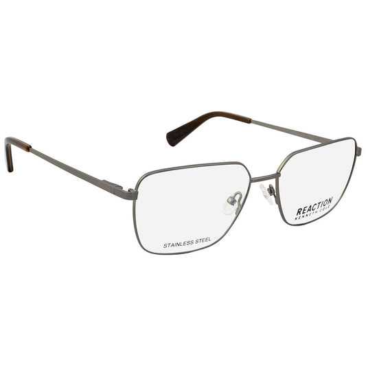 Kenneth Cole Reaction KC0868-009-56 Gunmetal Rectangle Eyeglasses 56mm