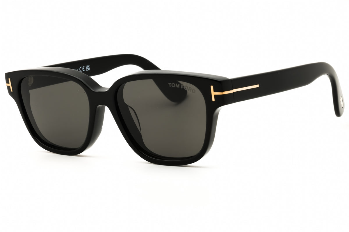Tom Ford FT1273-D-01A sunglasses in shiny black frame with smoke lenses