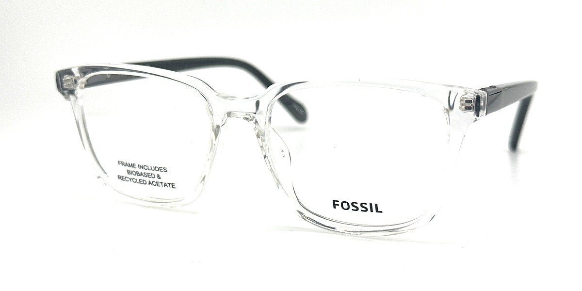 Fossil FOS-7173-900-51 CRYSTAL Rectangle Eyeglasses 51mm Eyeglasses