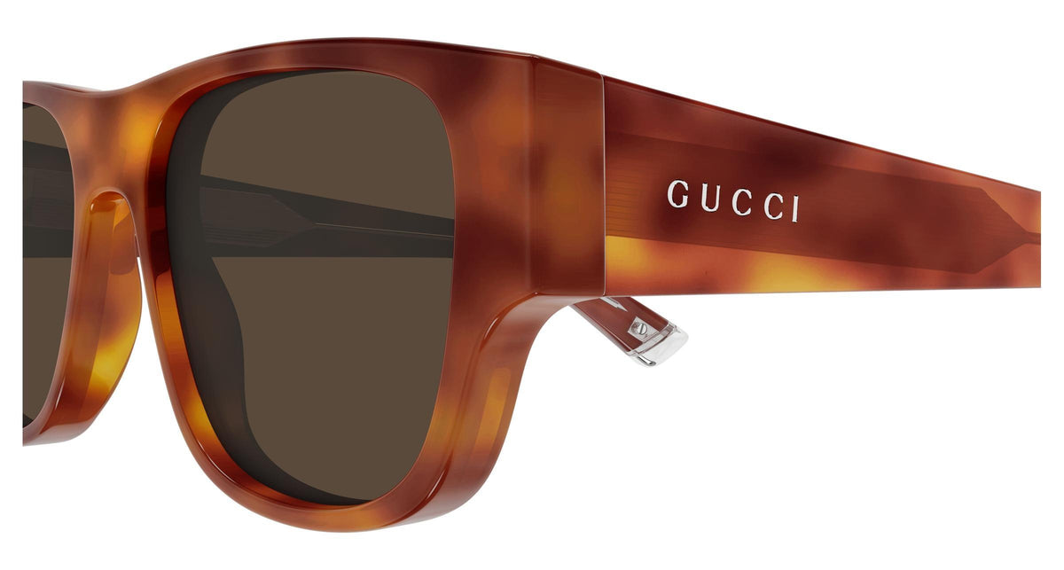 Gucci GG2075S-002 sunglasses in havana frame with brown lenses