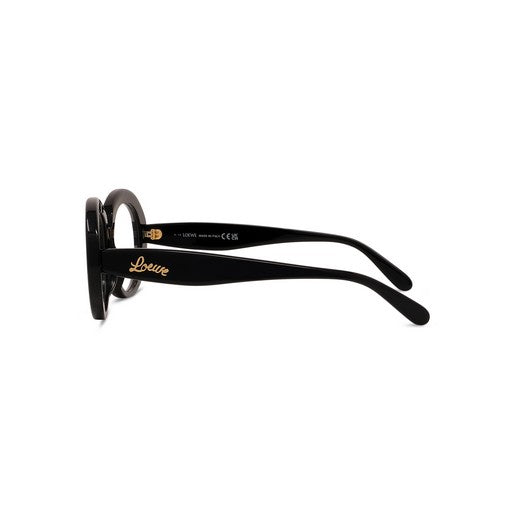 Loewe LW50089I-001 eyeglasses in shiny black frame with clear lenses