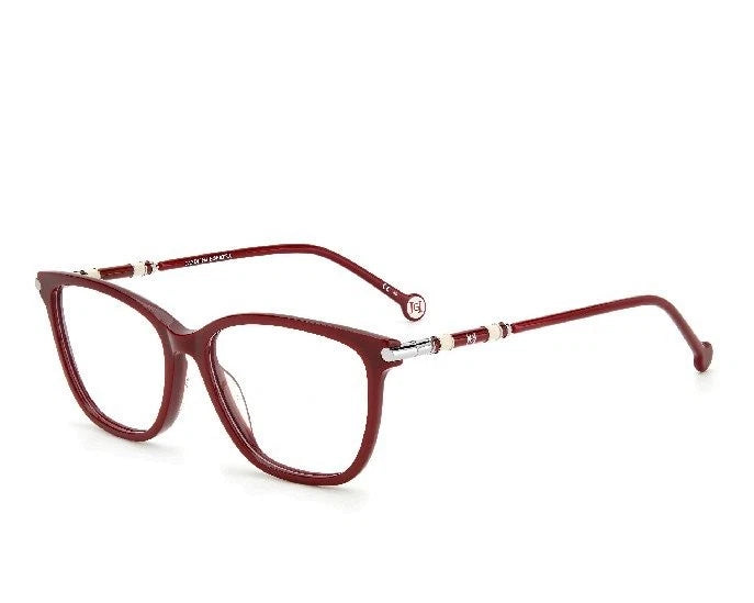 Carolina Herrera CH0027-LHF-55 Burgundy Rectangle Eyeglasses 55mm Eyeglasses