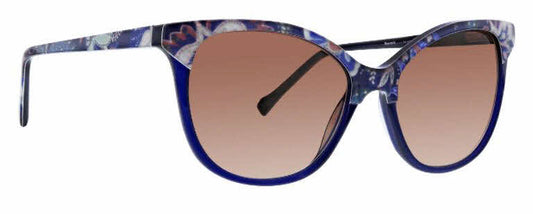 Vera Bradley Sharon H. Plum Pansies 5517 55mm New Sunglasses