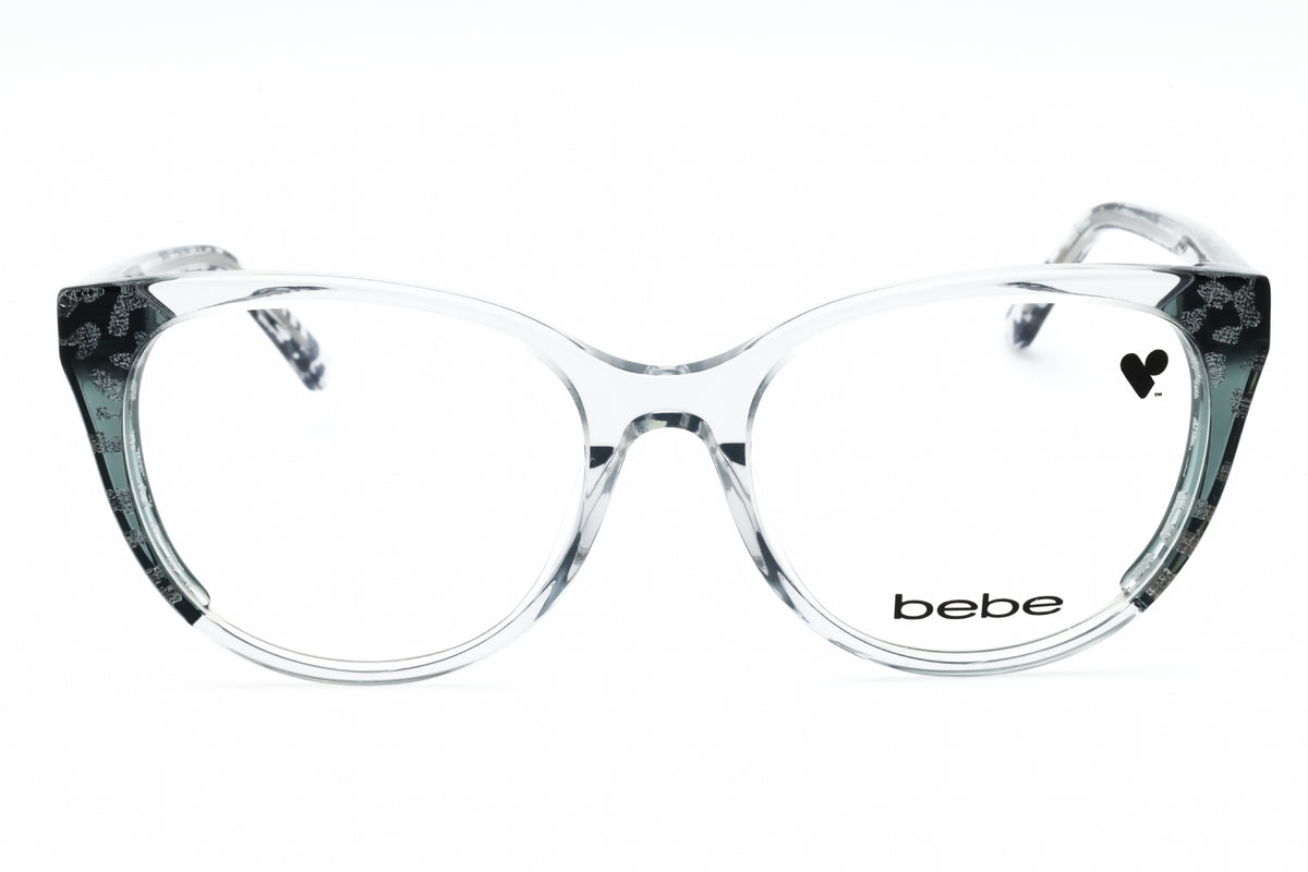 Bebe BB5208-050 GREY ANIMAL Cat eye Eyeglasses 52mm Eyeglasses