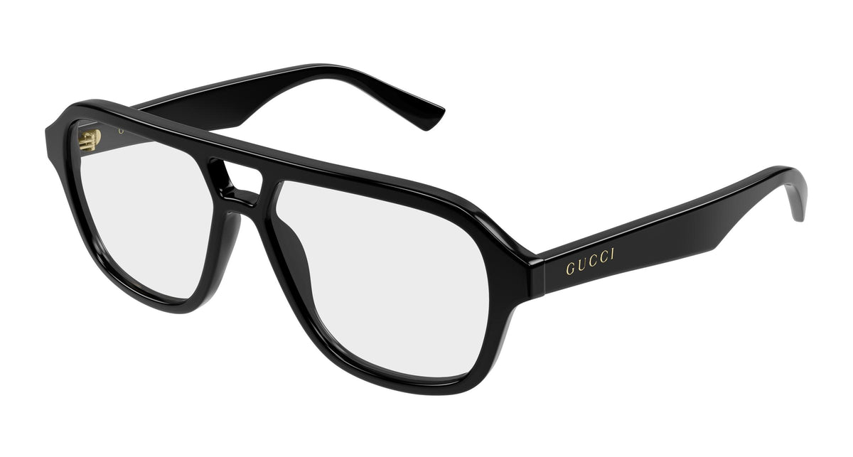 Gucci GG2183o-001 eyeglasses in black frame with clear lenses