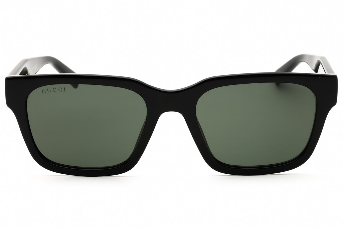 Gucci GG1857S-001 BLACK Rectangular Sunglasses 55mm Sunglasses