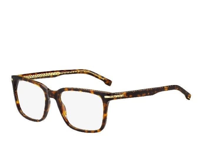 Hugo Boss BOSS1602-086-55 Havana Rectangle Eyeglasses 55mm Eyeglasses