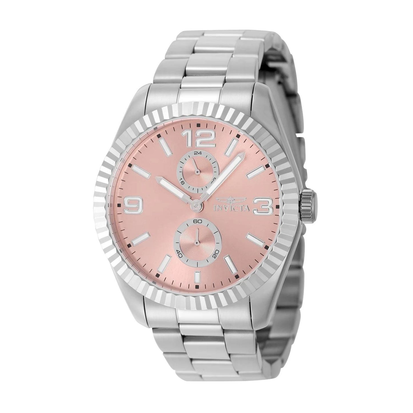 Invicta 49524 watch with copper dial and stainless steel band