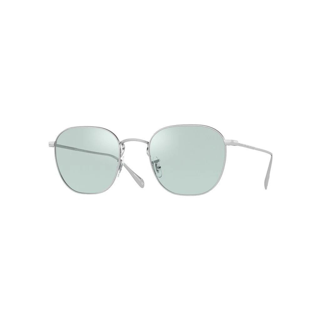 Oliver Peoples 0OV1305-5063-49 Brushed Silver Rectangle SUNGLASSES 49mm Sunglasses