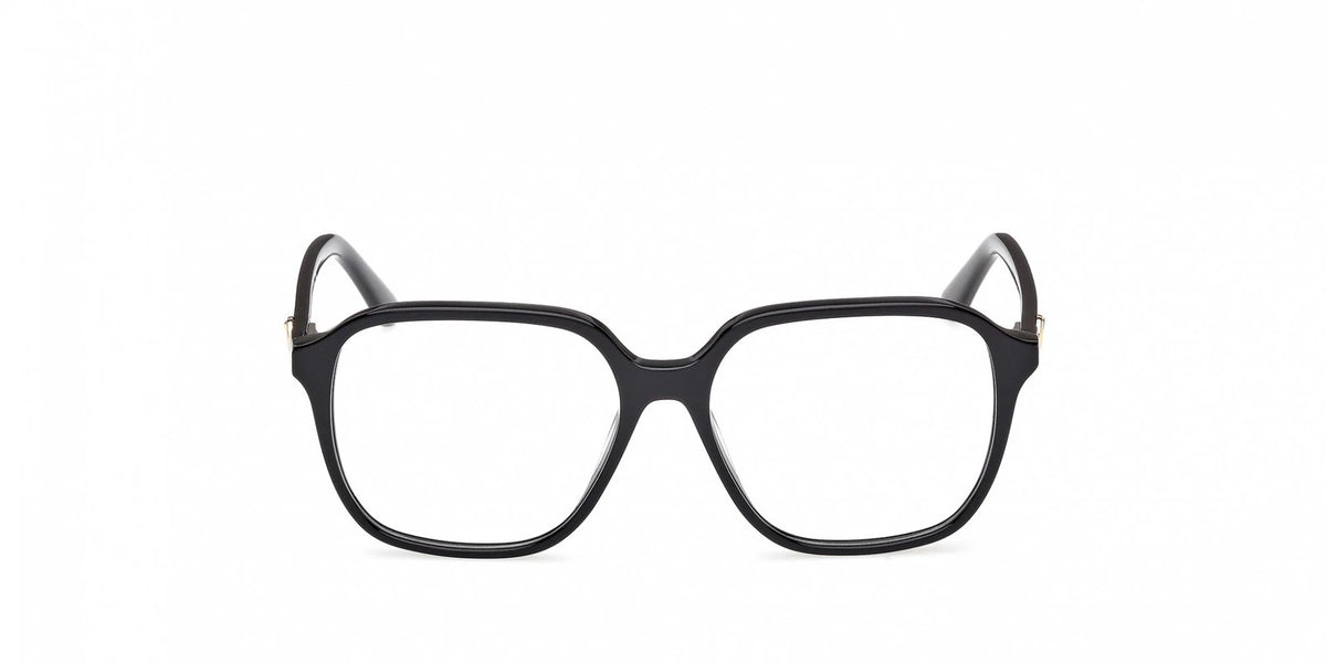 Guess GU50309-001-54 eyeglasses in shiny black frame with clear lenses