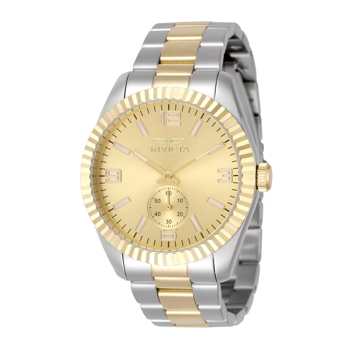 Invicta 49388 Quartz Watch Gold Dial Stainless Steel 43mm Men