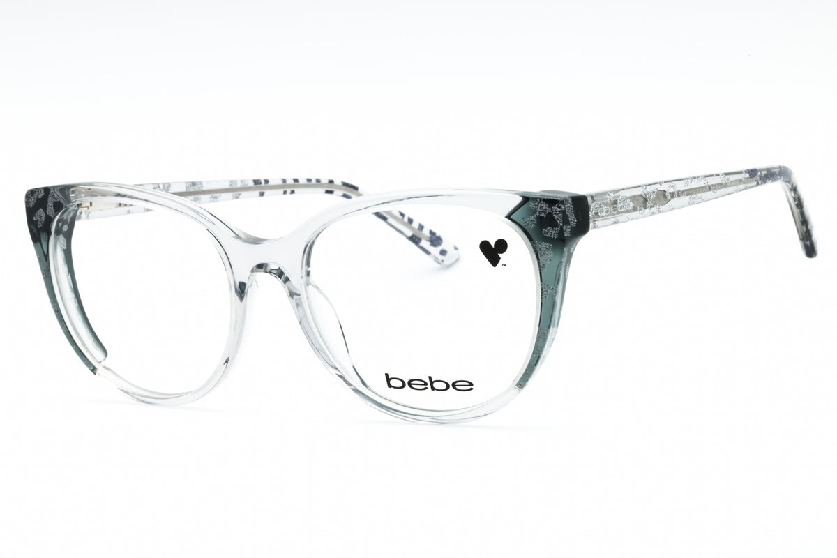 Bebe BB5208-050 GREY ANIMAL Cat eye Eyeglasses 52mm Eyeglasses