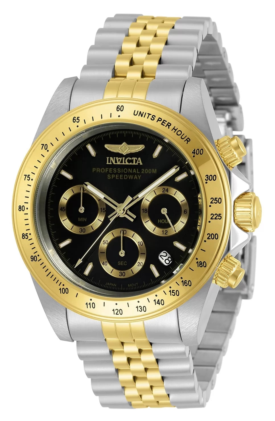 Invicta 30992 Quartz Watch Black Dial Stainless Steel 39.5mm Men