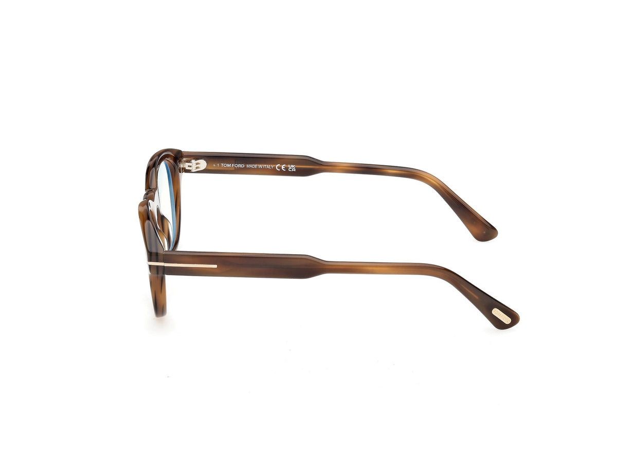 Tom Ford FT6121-B-47055-47 Coloured Havana Round  47mm Eyeglasses