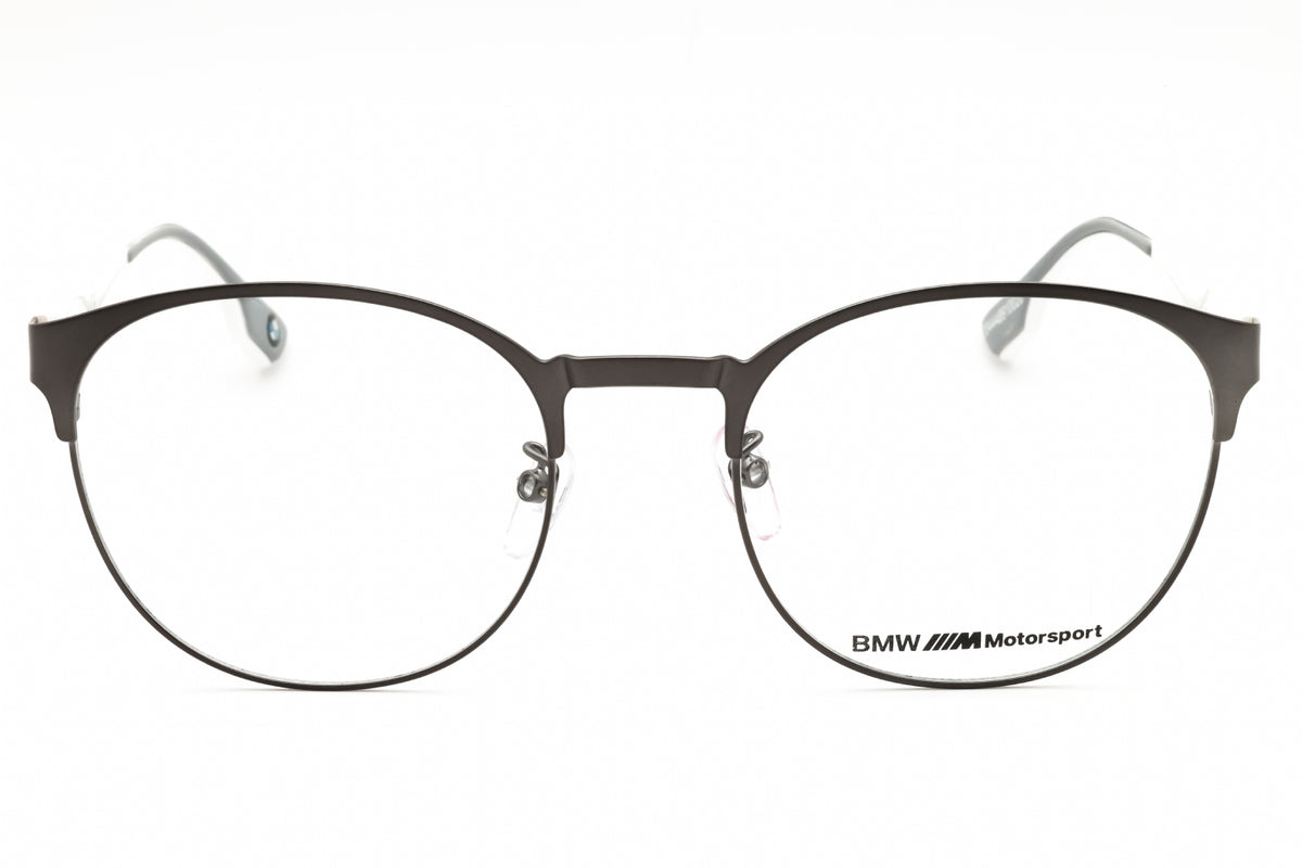 BMW BS5001-009 matte gunmetal Round Eyeglasses 55mm