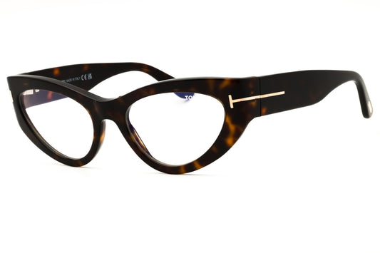Tom Ford FT6134-B-052 dark havana Cat eye Eyeglasses 55mm