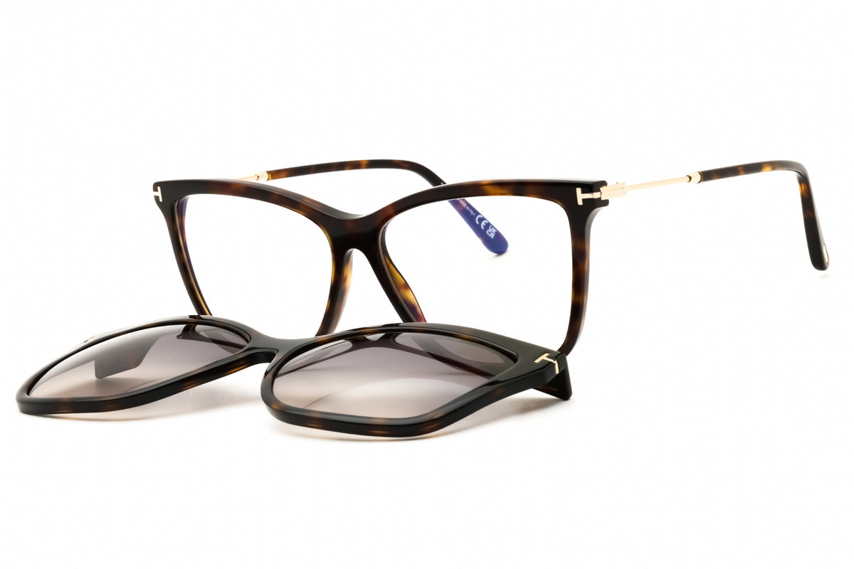 Tom Ford FT5824-B-052 dark havana Cat eye Eyeglasses 56mm Eyeglasses