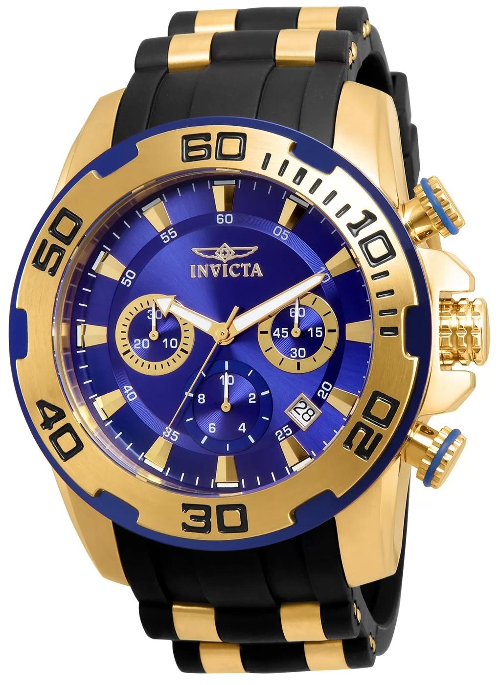 Invicta 22313 22313 Watch - Blue Dial Polyurethane/Stainless Steel Band