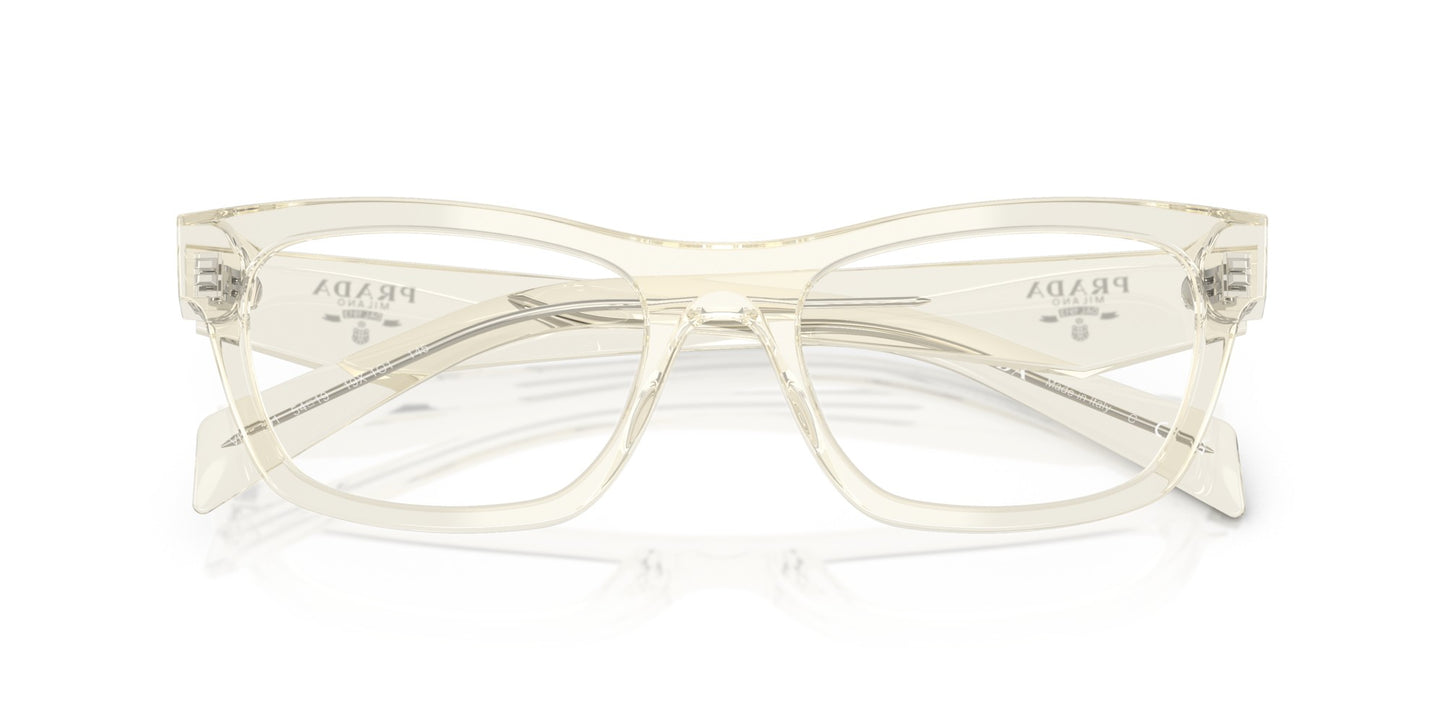 Prada PRB01V-19X1O1-52 eyeglasses in beige frame with clear lenses