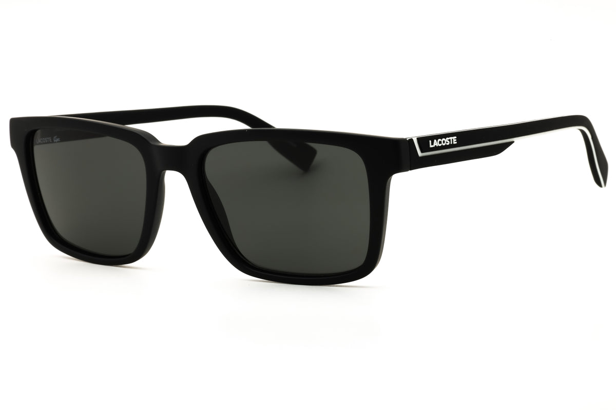 Lacoste L6032S-002 MATTE BLACK Rectangular Sunglasses 54mm Sunglasses