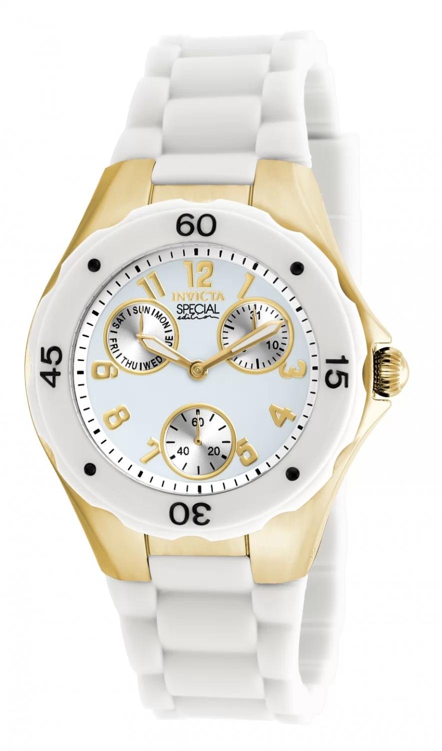 Invicta 18796 18796 Watch - White Dial Polyurethane Band