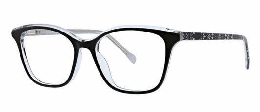Vera Bradley Sage Black Bandana Black Square Eyeglasses 51mm