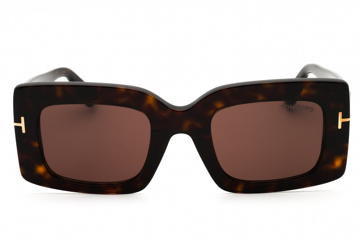 Tom Ford FT1188-52E sunglasses in dark havana frame with brown lenses