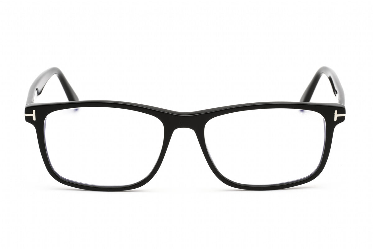 Tom Ford FT5752-B-001 Black Rectangular Eyeglasses 55mm Eyeglasses