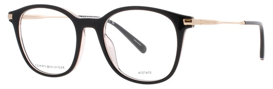 Tommy Hilfiger TH-2050-3H2-50 eyeglasses in black frame with clear lenses