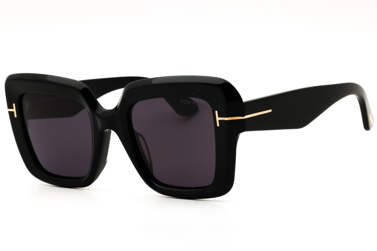 Tom Ford FT1157-F-01A shiny black Oversized Sunglasses 52mm