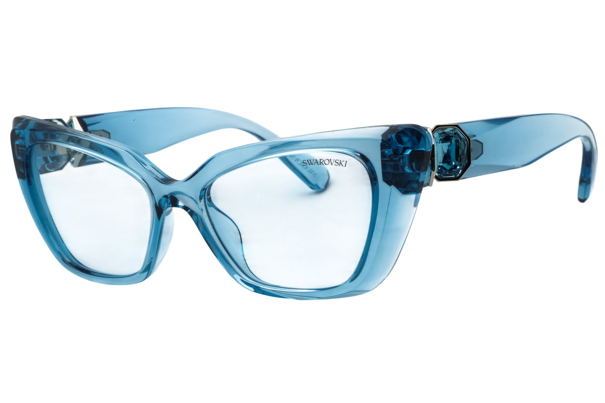 Swarovski SK6047-107872 Transparent Light Blue Cat eye Sunglasses 54mm Sunglasses