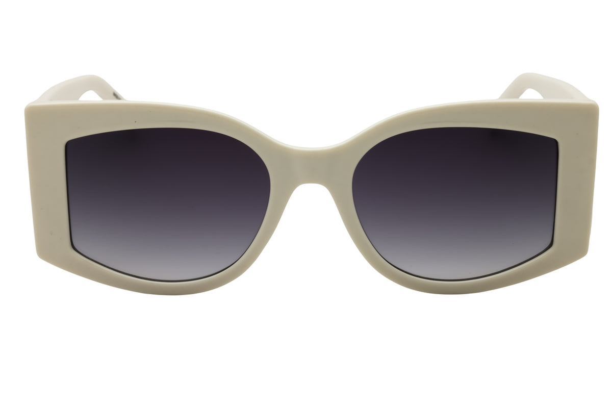 KARL LAGERFELD KL6183S-105 WHITE Oversized Sunglasses 53mm Sunglasses