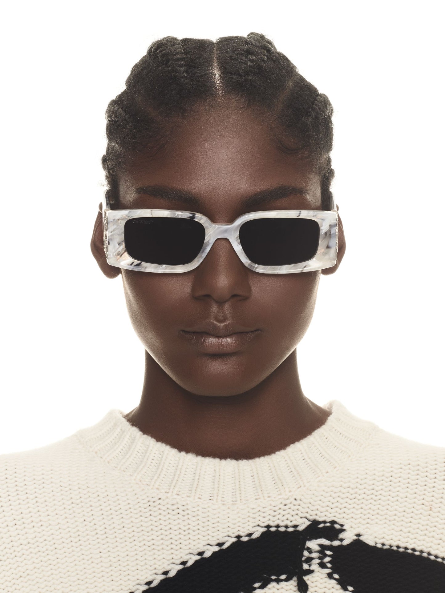 Off-White Roma Marble Dark Grey 52mm New Sunglasses