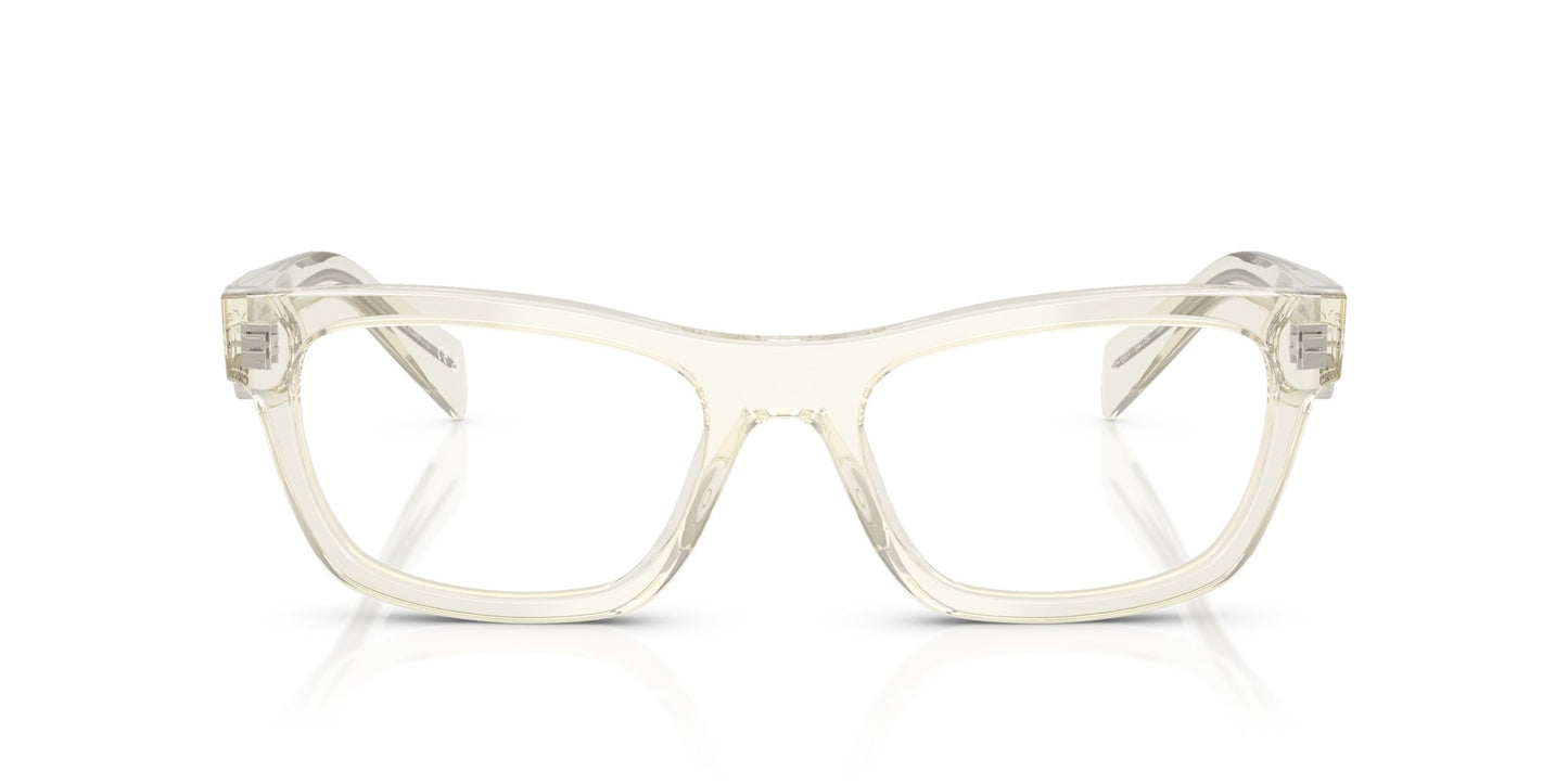 Prada PRB01V-19X1O1-52 eyeglasses in beige frame with clear lenses