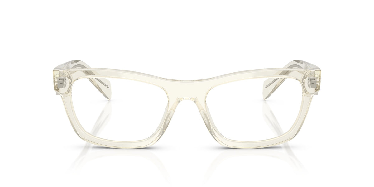 Prada PRB01V-19X1O1-52 eyeglasses in beige frame with clear lenses