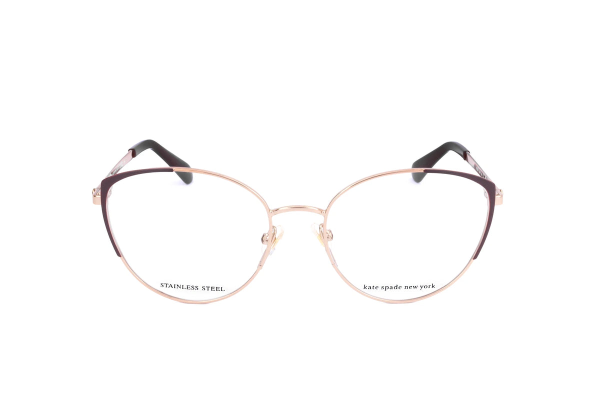 Kate Spade NOEL/G 0AW Rose Gold Rectangle Eyeglasses 52mm Eyeglasses