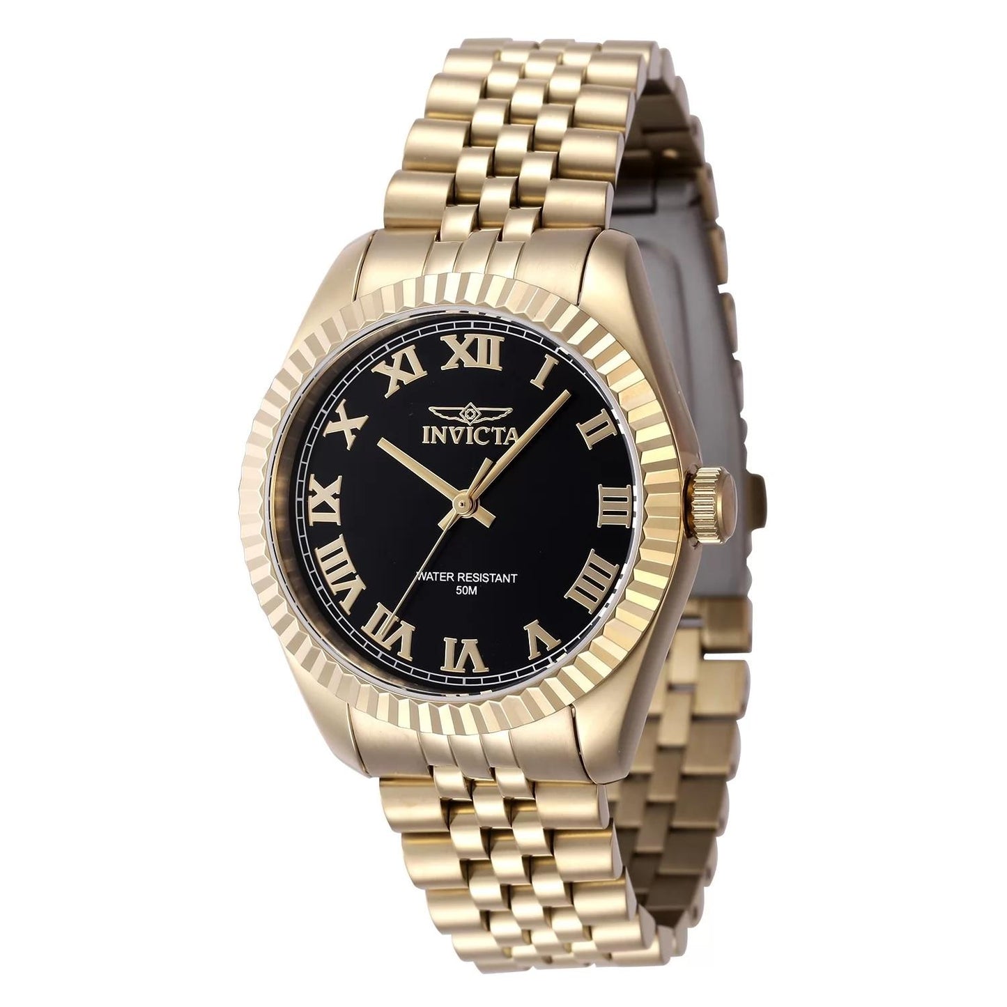 Invicta 47417 47417 Watch - Black Dial Stainless Steel Band