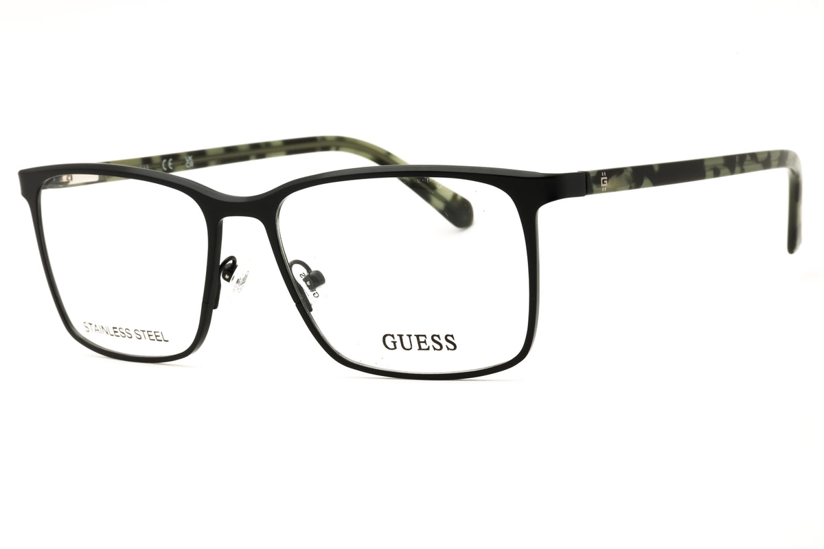 Guess GU50193-002 matte black Rectangular Eyeglasses 56mm Eyeglasses
