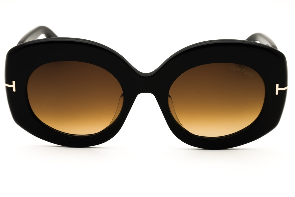 Tom Ford FT1346-F-01F shiny black Oversized Sunglasses 53mm Sunglasses