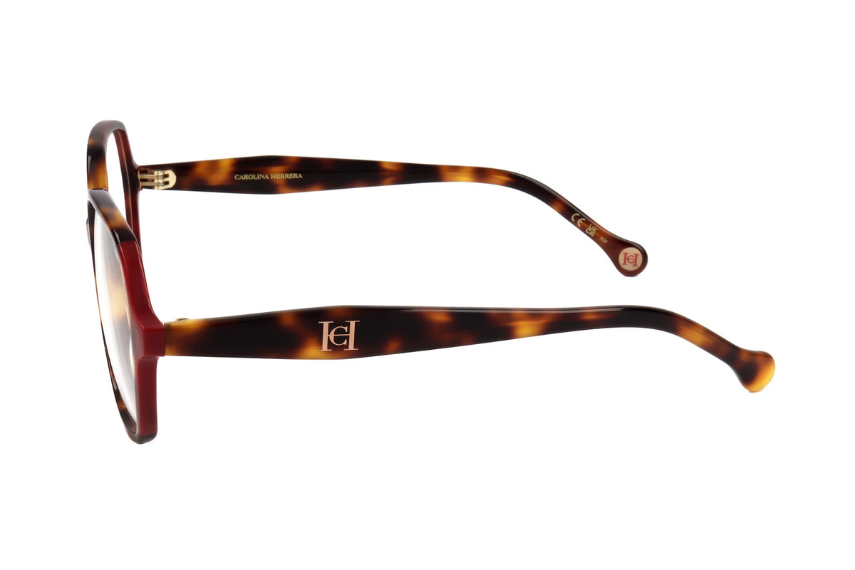Carolina Herrera HER-0203 O63 Brown Rectangle Eyeglasses 54mm Eyeglasses