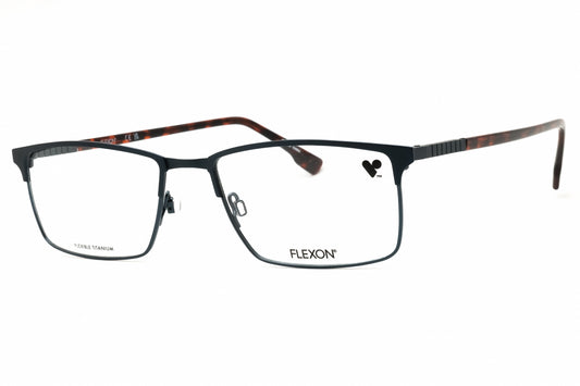 Flexon FLEXON E1129-410 eyeglasses in matte navy frame with clear demo lenses