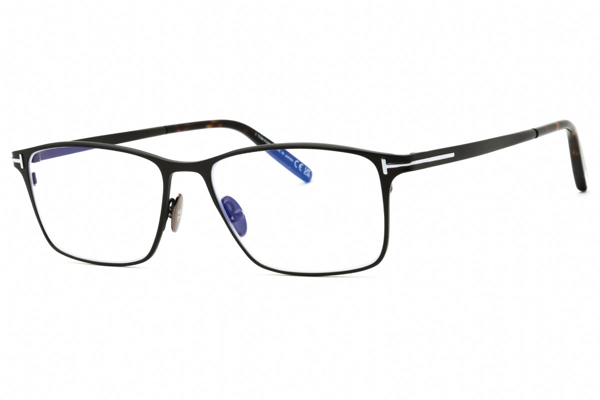 Tom Ford FT5935-B-009 matte gunmetal Rectangular Eyeglasses 54mm