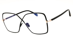 Tom Ford FT5841-B-001 Shiny Black Oversized Eyeglasses 59mm
