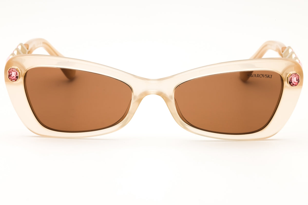 Swarovski 0SK6033-106673 Milky Beige Cat eye Sunglasses 54mm Sunglasses