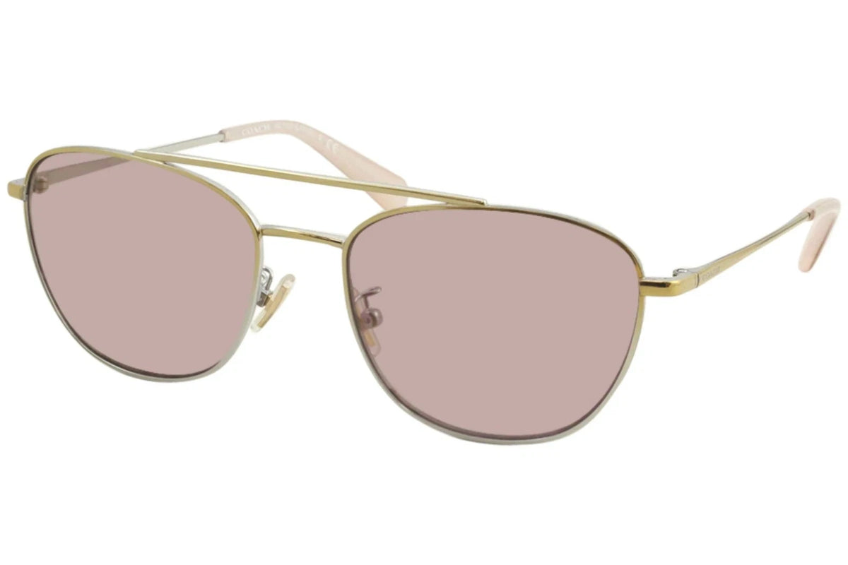 Coach 0HC7107-9338AL-55 Gold Rectangle SUNGLASSES 55mm Sunglasses