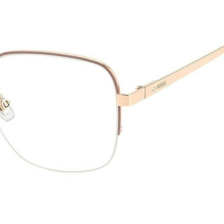 Fossil FOS-7163-G-AU2-53 RED GOLD Rectangle Eyeglasses 53mm Eyeglasses