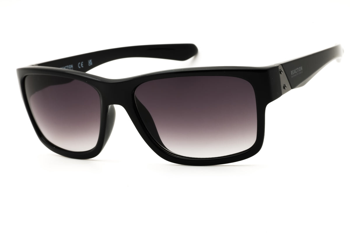 Kenneth Cole Reaction KC1246-01B Black Rectangular Sunglasses 58mm Sunglasses
