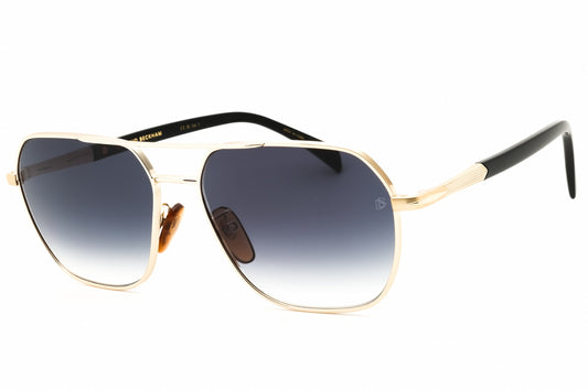 David Beckham DB 1128/G/S-0RHL 9O Gold Oval Sunglasses 59mm